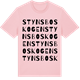 Pink Cotton t-shirt med Stynsboskogen ordlek t-shirt