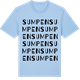 Blue Soul t-shirt med Sumpen ordlek t-shirt