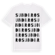 White t-shirt med Sundbro ordlek t-shirt