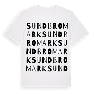 Sundbromark ordlek t-shirt – ekologisk bomull t-shirt från Pinshirt