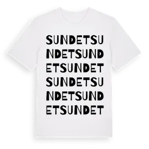 Sundet ordlek t-shirt – ekologisk bomull t-shirt från Pinshirt