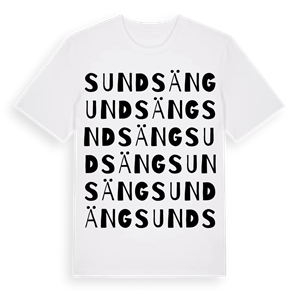 Sundsäng ordlek t-shirt – ekologisk bomull t-shirt från Pinshirt