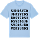 Blue Soul t-shirt med Sundsved ordlek t-shirt