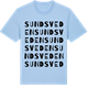 Blue Soul t-shirt med Sundsveden ordlek t-shirt
