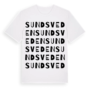Sundsveden ordlek t-shirt – ekologisk bomull t-shirt från Pinshirt