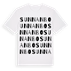 White t-shirt med Sunnanbo ordlek t-shirt