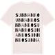 Vintage White t-shirt med Sunnanbo ordlek t-shirt