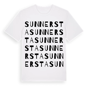 Sunnersta ordlek t-shirt – ekologisk bomull t-shirt från Pinshirt