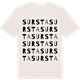 Vintage White t-shirt med Sursta ordlek t-shirt