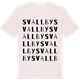 Vintage White t-shirt med Svallby ordlek t-shirt