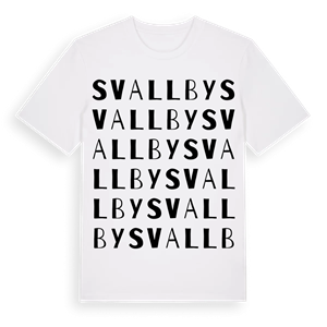Svallby ordlek t-shirt – ekologisk bomull t-shirt från Pinshirt