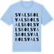 Blue Soul t-shirt med Svalsbol ordlek t-shirt