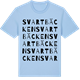 Blue Soul t-shirt med Svartbäcken ordlek t-shirt