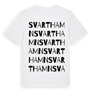 Svarthamn ordlek t-shirt – ekologisk bomull t-shirt från Pinshirt
