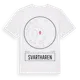 White t-shirt med Svartharen t-shirt