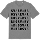 Mid Heather Gray t-shirt med Svarvarbo ordlek t-shirt