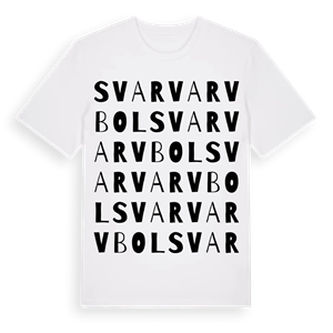 Svarvarvbol ordlek t-shirt – ekologisk bomull t-shirt från Pinshirt