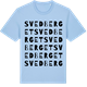 Blue Soul t-shirt med Svedberget ordlek t-shirt