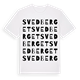 Svedberget ordlek t-shirt