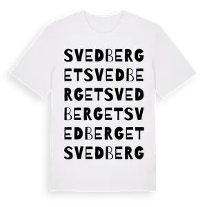 Svedberget ordlek t-shirt – ekologisk bomull t-shirt från Pinshirt