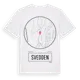 White t-shirt med Svedden t-shirt