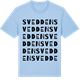 Blue Soul t-shirt med Svedden ordlek t-shirt