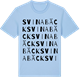 Blue Soul t-shirt med Svinabäck ordlek t-shirt