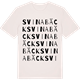 Vintage White t-shirt med Svinabäck ordlek t-shirt