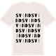 Vintage White t-shirt med Svind ordlek t-shirt