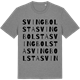 Mid Heather Gray t-shirt med Svingbolsta ordlek t-shirt