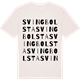 Vintage White t-shirt med Svingbolsta ordlek t-shirt