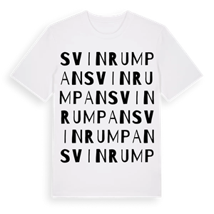 Svinrumpan ordlek t-shirt – ekologisk bomull t-shirt från Pinshirt