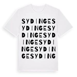 Sydinge ordlek t-shirt – ekologisk bomull t-shirt från Pinshirt