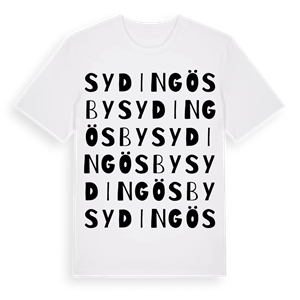 Sydingösby ordlek t-shirt – ekologisk bomull t-shirt från Pinshirt