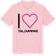 Pink Cotton t-shirt med Jag älskar Tallhammar t-shirt stort tryck
