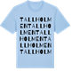 Blue Soul t-shirt med Tallholmen ordlek t-shirt