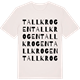 Vintage White t-shirt med Tallkrogen ordlek t-shirt