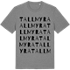Mid Heather Gray t-shirt med Tallmyra ordlek t-shirt