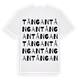 White t-shirt med Tångan ordlek t-shirt