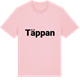 Pink Cotton t-shirt med Täppan fetstil t-shirt