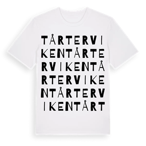 Tårterviken ordlek t-shirt – ekologisk bomull t-shirt från Pinshirt