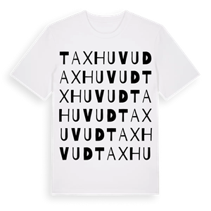 Taxhuvud ordlek t-shirt – ekologisk bomull t-shirt från Pinshirt
