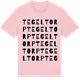 Pink Cotton t-shirt med Tegeltorp ordlek t-shirt