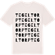 Vintage White t-shirt med Tegeltorp ordlek t-shirt