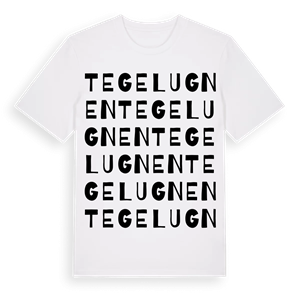 Tegelugnen ordlek t-shirt – ekologisk bomull t-shirt från Pinshirt