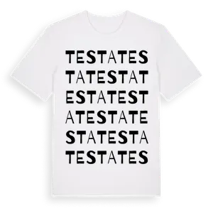 Testa ordlek t-shirt – ekologisk bomull t-shirt från Pinshirt