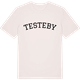 Vintage White t-shirt med Testeby böjd t-shirt