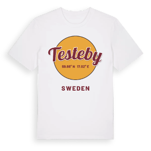 Testeby cirkel t-shirt – ekologisk bomull t-shirt från Pinshirt