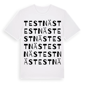 Testnäs ordlek t-shirt – ekologisk bomull t-shirt från Pinshirt