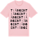 Pink Cotton t-shirt med Tiängen ordlek t-shirt
